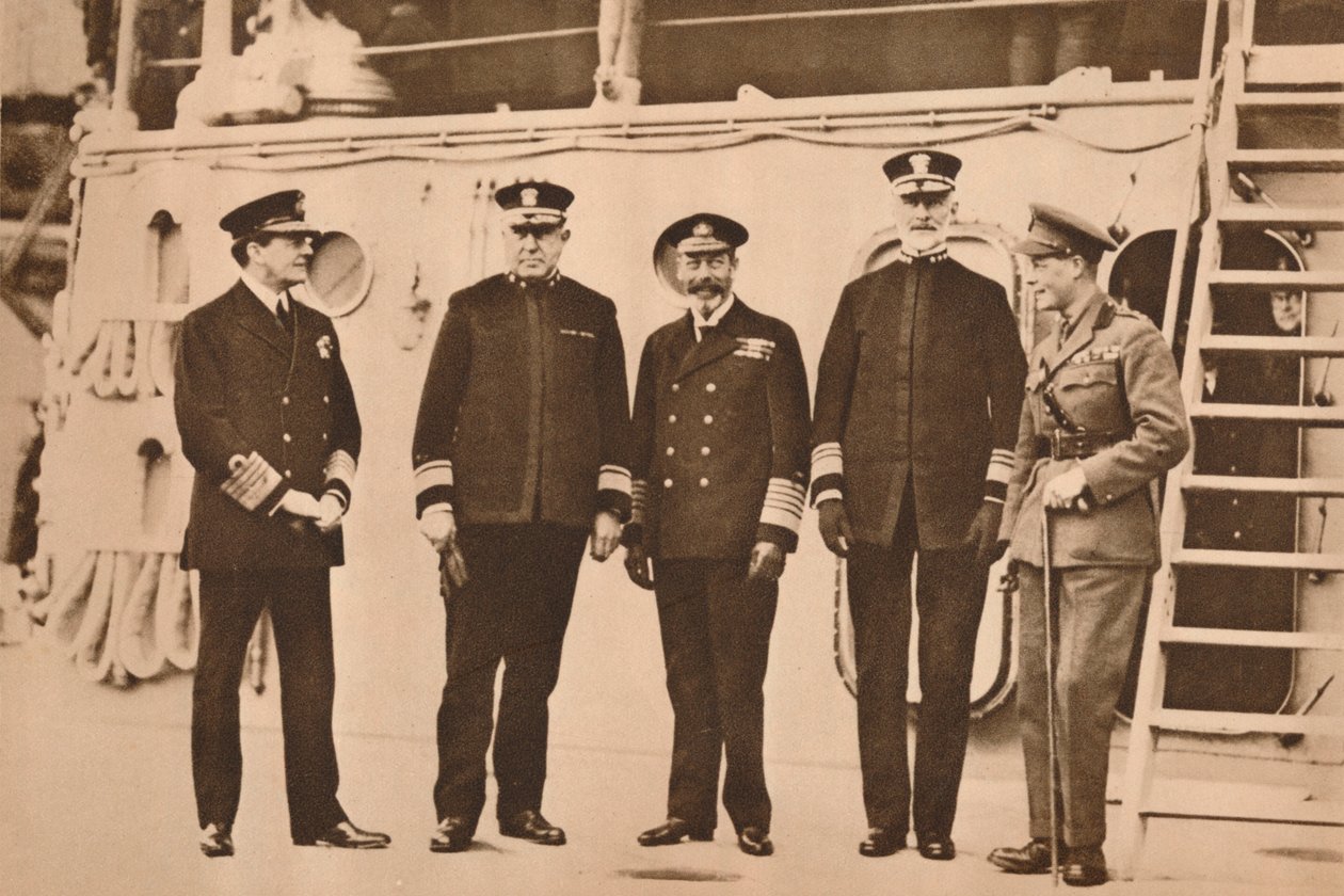 Król Jerzy V odwiedzający flotę, listopad 1917 1935 autorstwa Unbekannt