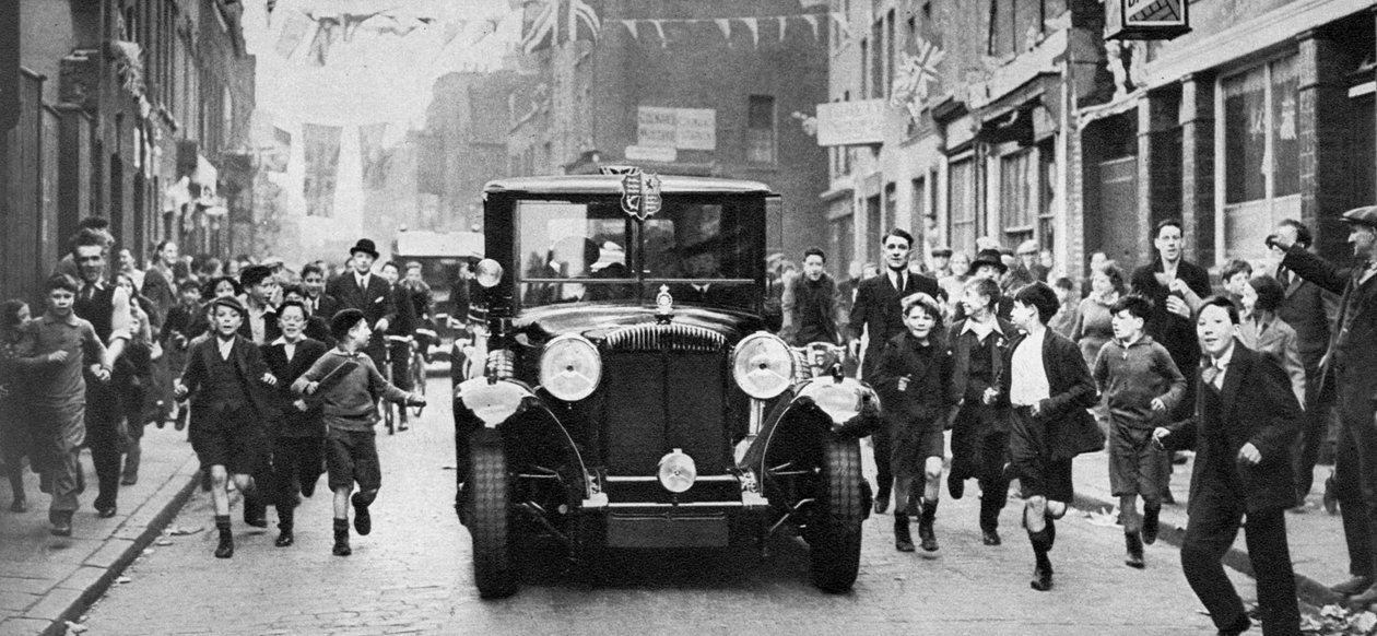 Ostatnia wizyta króla Jerzego V na East Endzie w Londynie, ok. 1930 r. autorstwa Unbekannt