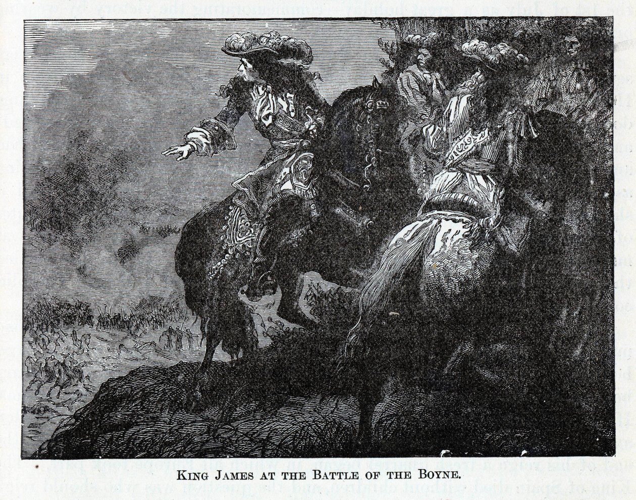 Król Jakub w bitwie pod Boyne, 1882 autorstwa Unbekannt