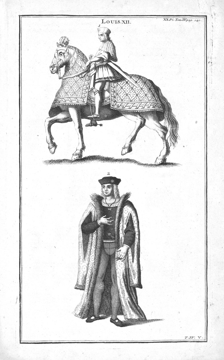 Król Ludwik XII, ok. 1760. autorstwa Unbekannt
