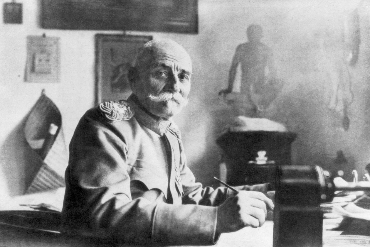 Król Piotr I Serbii, lipiec 1914 autorstwa Unbekannt