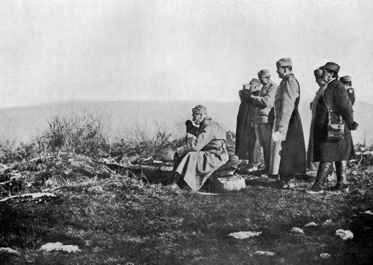 Król Piotr Serbii na froncie, I wojna światowa, 1914, 1920 autorstwa Unbekannt
