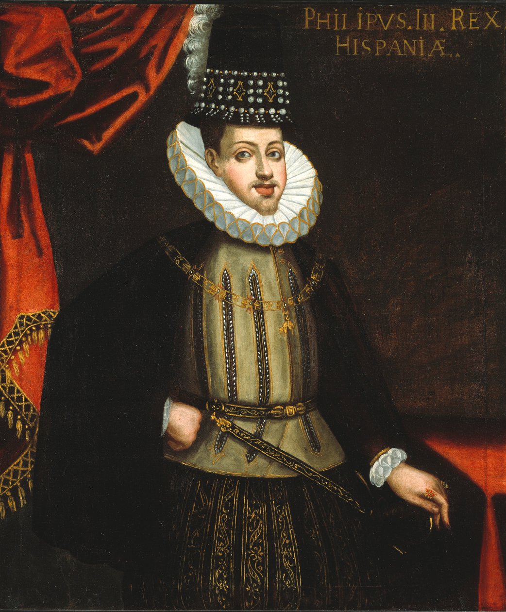 Król Hiszpanii Filip III, ca. 1590-1600. autorstwa Unbekannt