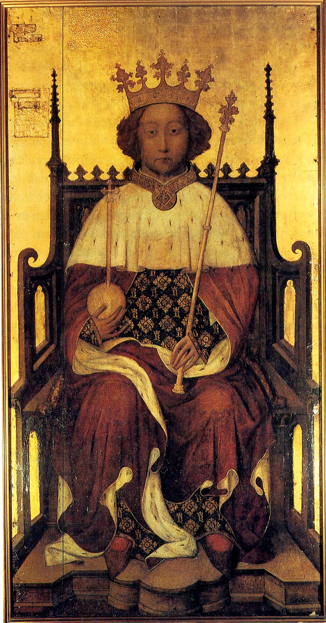 Król Anglii Ryszard II, c1390. autorstwa Unbekannt