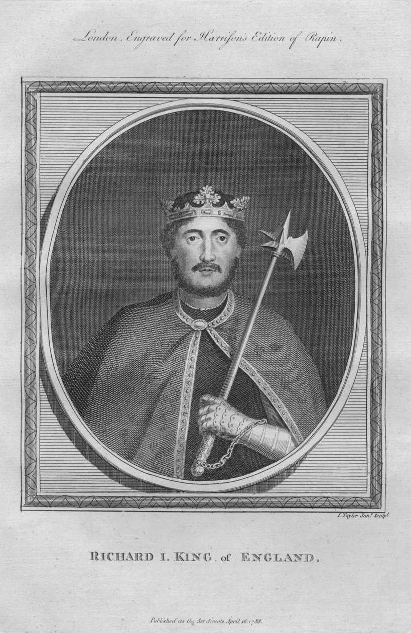 Król Ryszard I, 1788. autorstwa Unbekannt