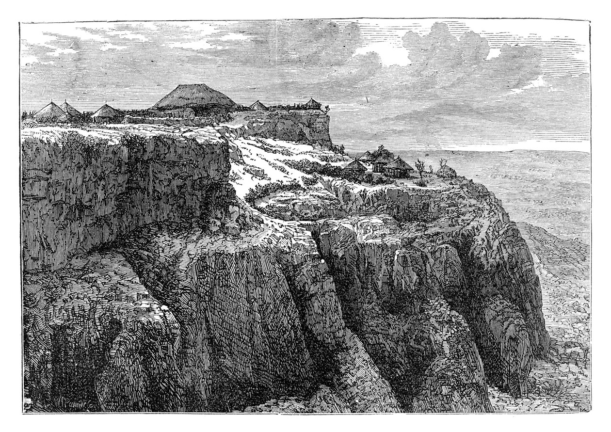 Dom Króla Teodora w Magdali, Etiopia, ok. 1868, koniec XIX wieku autorstwa Unbekannt