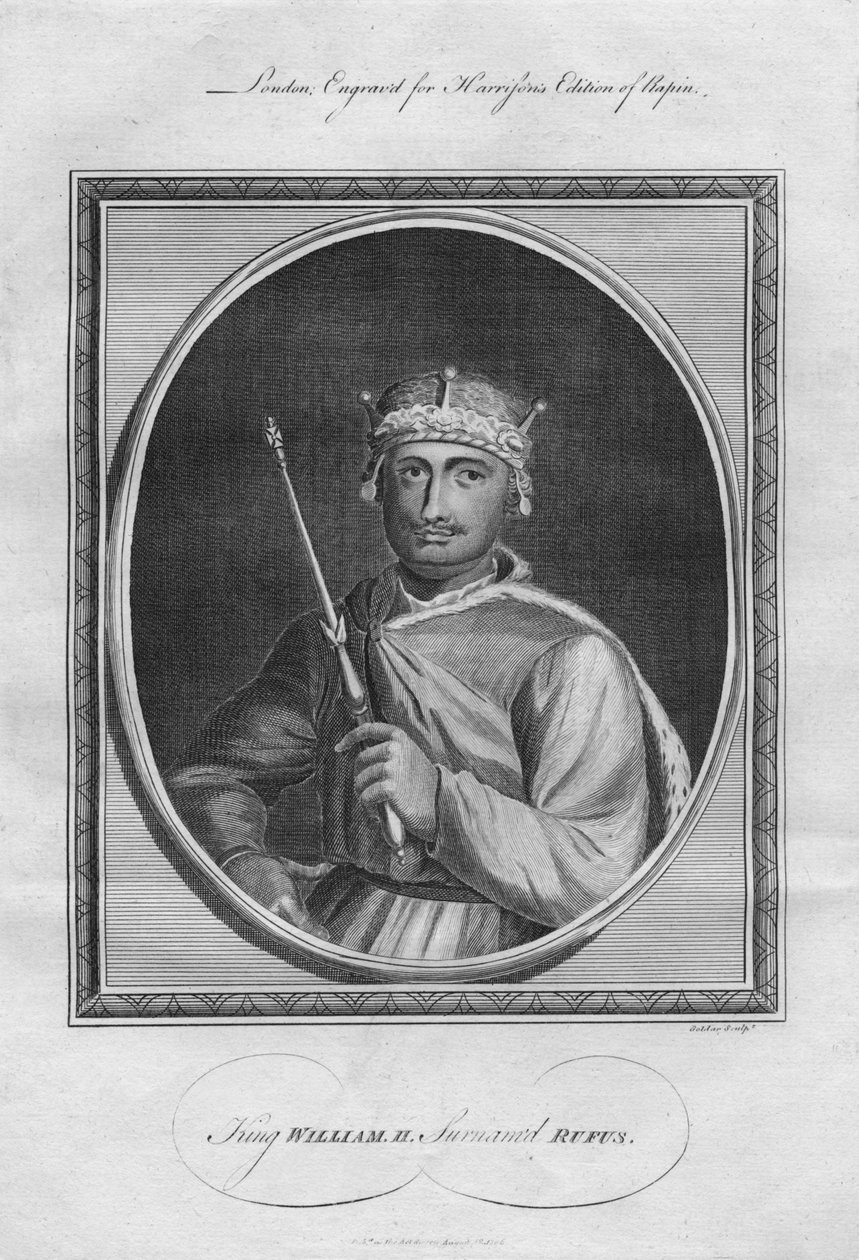 Król Wilhelm II William Rufus, 1786. autorstwa Unbekannt