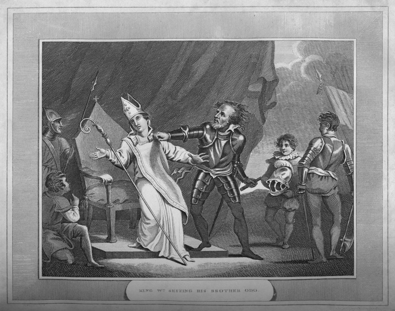 Król William chwyta swojego brata Odo, 1838 autorstwa Unbekannt