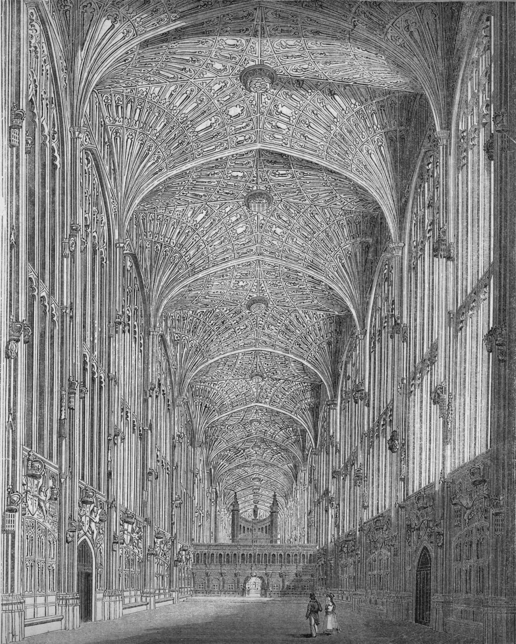 Kaplica Kings College, 1845 autorstwa Unbekannt