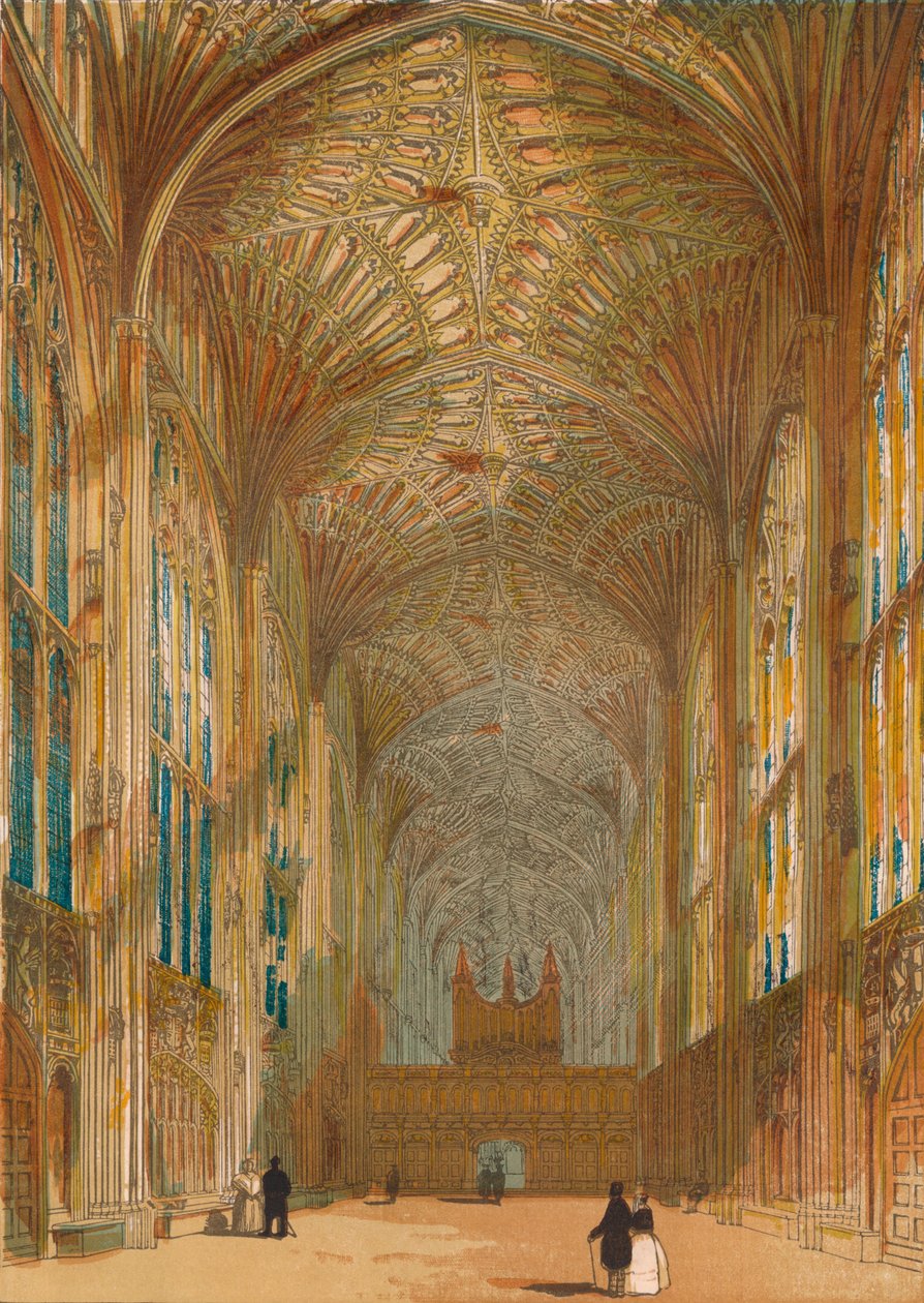 Kaplica Kings College, Cambridge, 1864 autorstwa Unbekannt