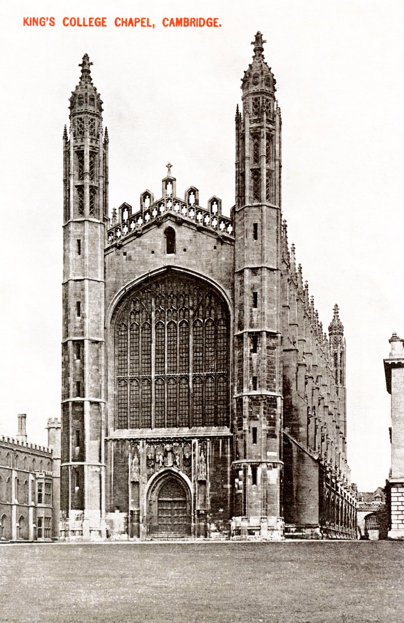 Kaplica Kings College, Cambridge, 1908 autorstwa Unbekannt
