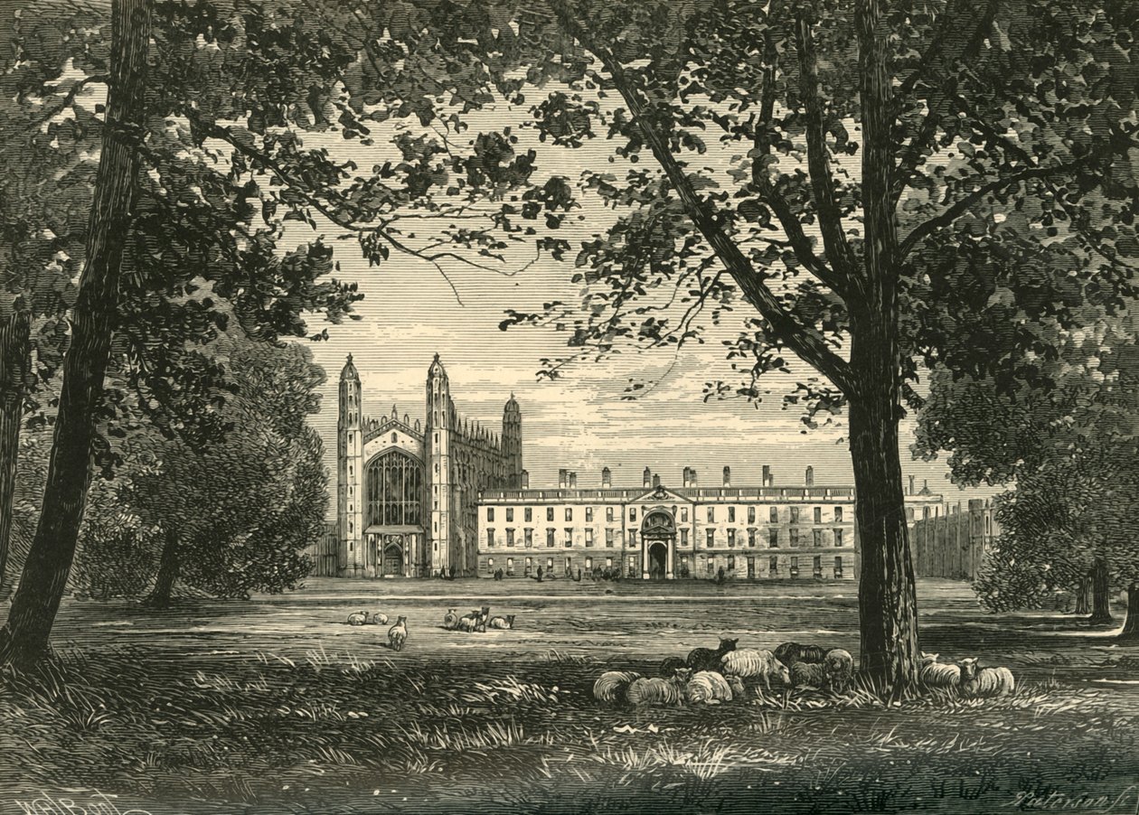 Kings College z The Backs, 1898. autorstwa Unbekannt