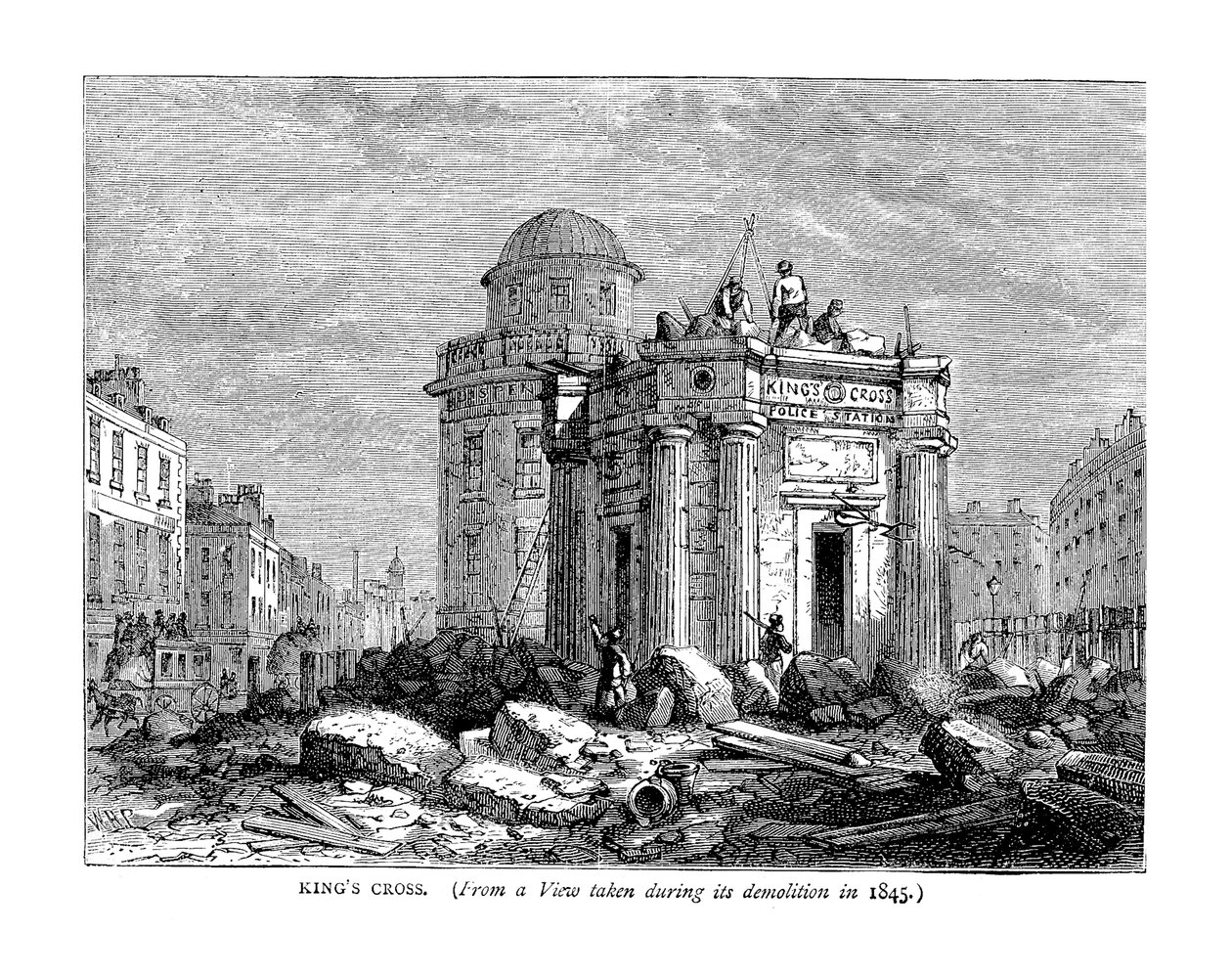 Kings Cross w 1845 autorstwa Unbekannt