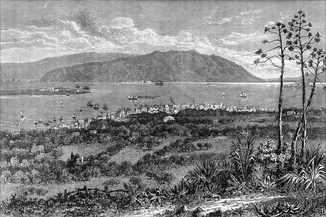 Port Kingston, Jamajka, ok. 1880 r. autorstwa Unbekannt