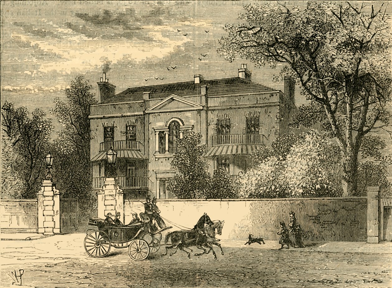 Kingston House, Knightsbridge, ok. 1876 r. autorstwa Unbekannt