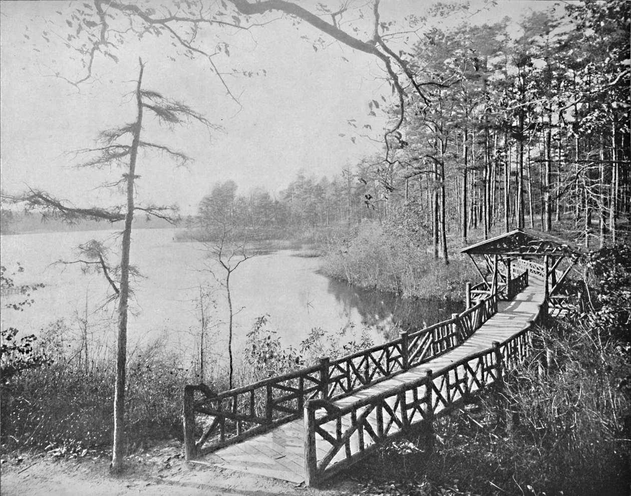 Kissing Bridge, Lakewood, ok. 1897. autorstwa Unbekannt