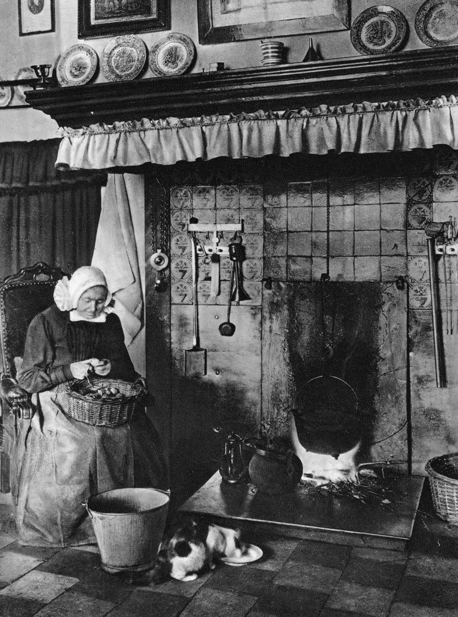 Kuchnia i salon w jednym, Twente, Holandia, ok. 1934 autorstwa Unbekannt