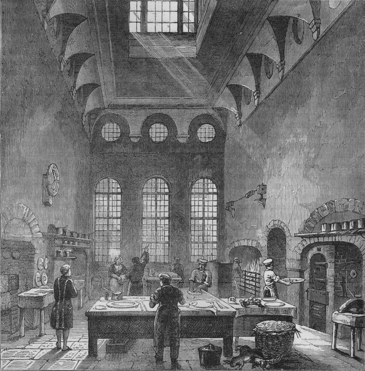 Kuchnia Pałacu Św. Jakuba, Westminster, Londyn, w czasach króla Jerzego III, c1870 1878. autorstwa Unbekannt
