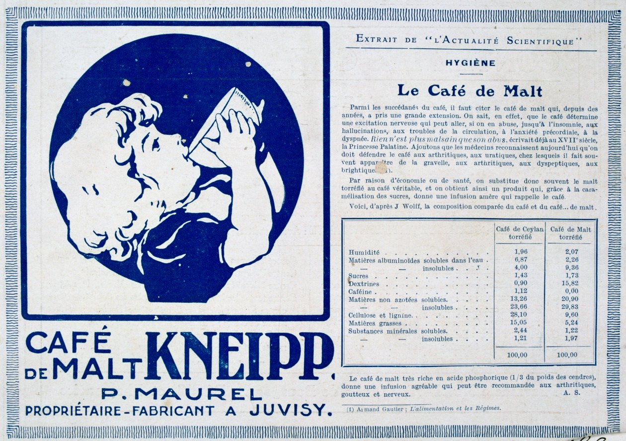 Kneipp Café de Malt, reklama, 1915 autorstwa Unbekannt