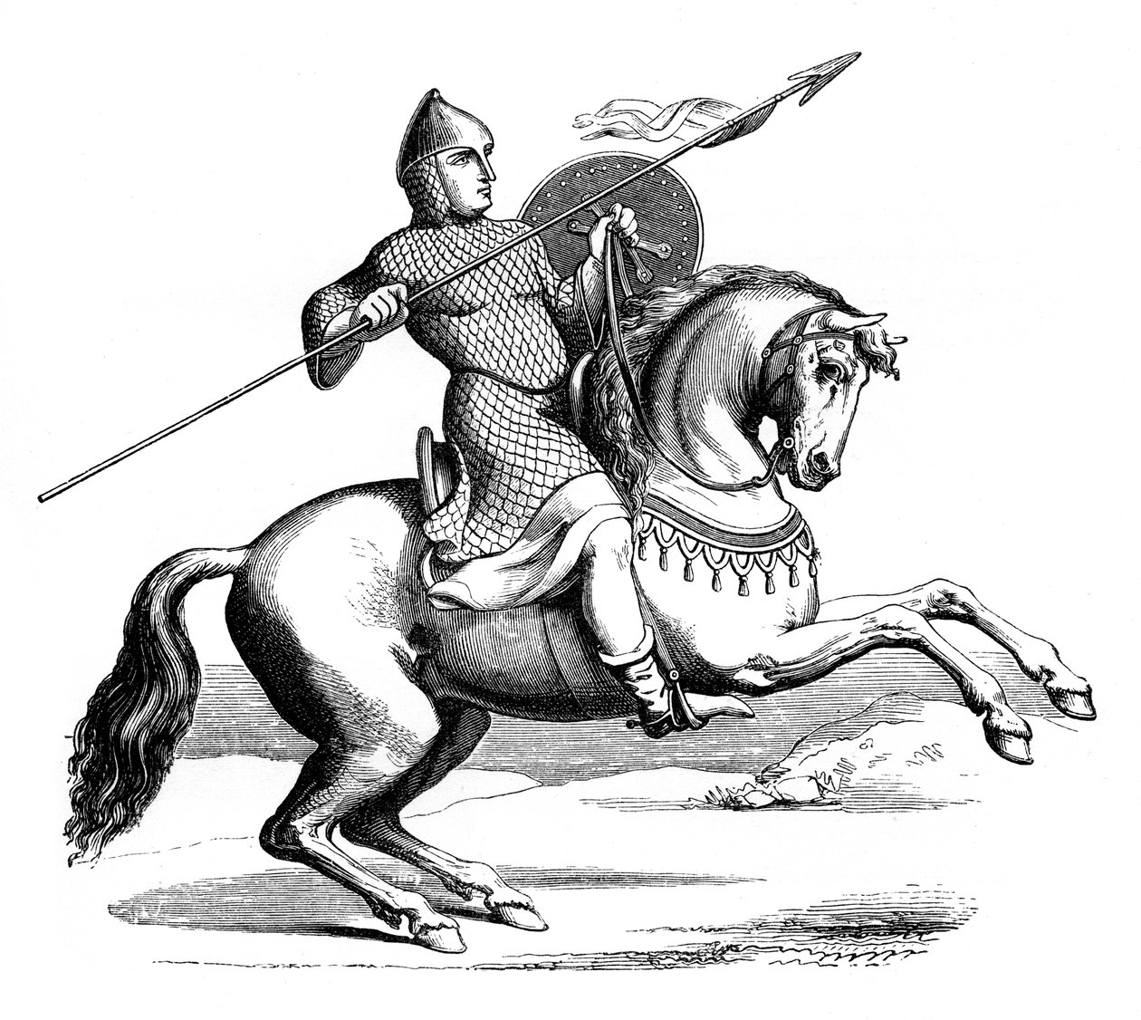 Rycerz w kolczudze, 1870, autorstwa Unbekannt