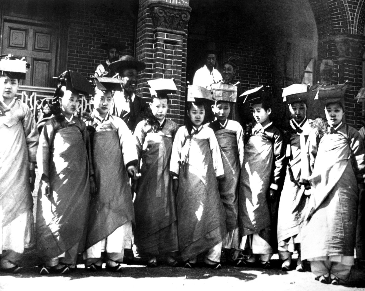 Koreańskie dziewczyny, 1900 autorstwa Unbekannt