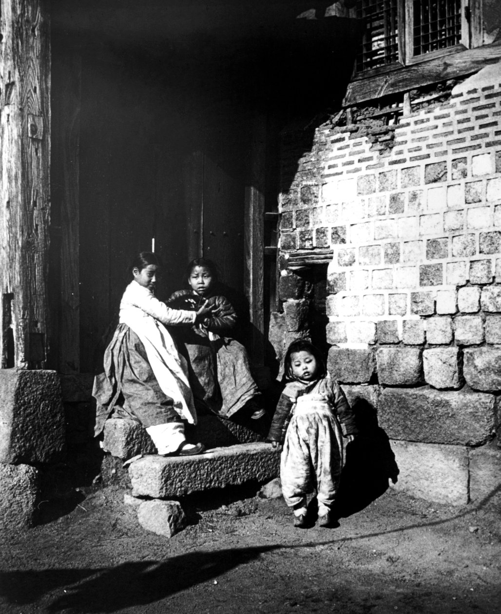 Dzieci koreańskie, Korea, 1900 autorstwa Unbekannt