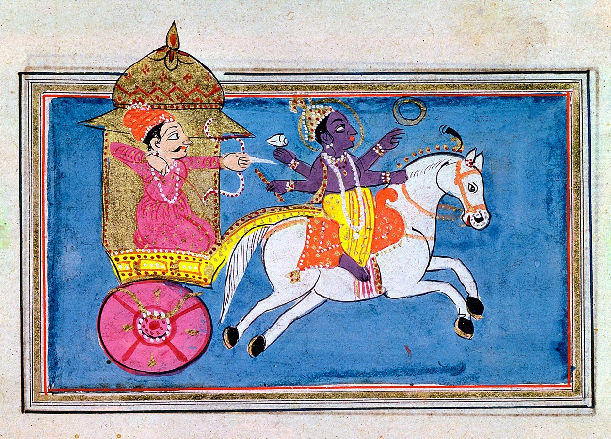 Kryszna, hinduskie bóstwo, awatar Wisznu, XVII wiek autorstwa Unbekannt