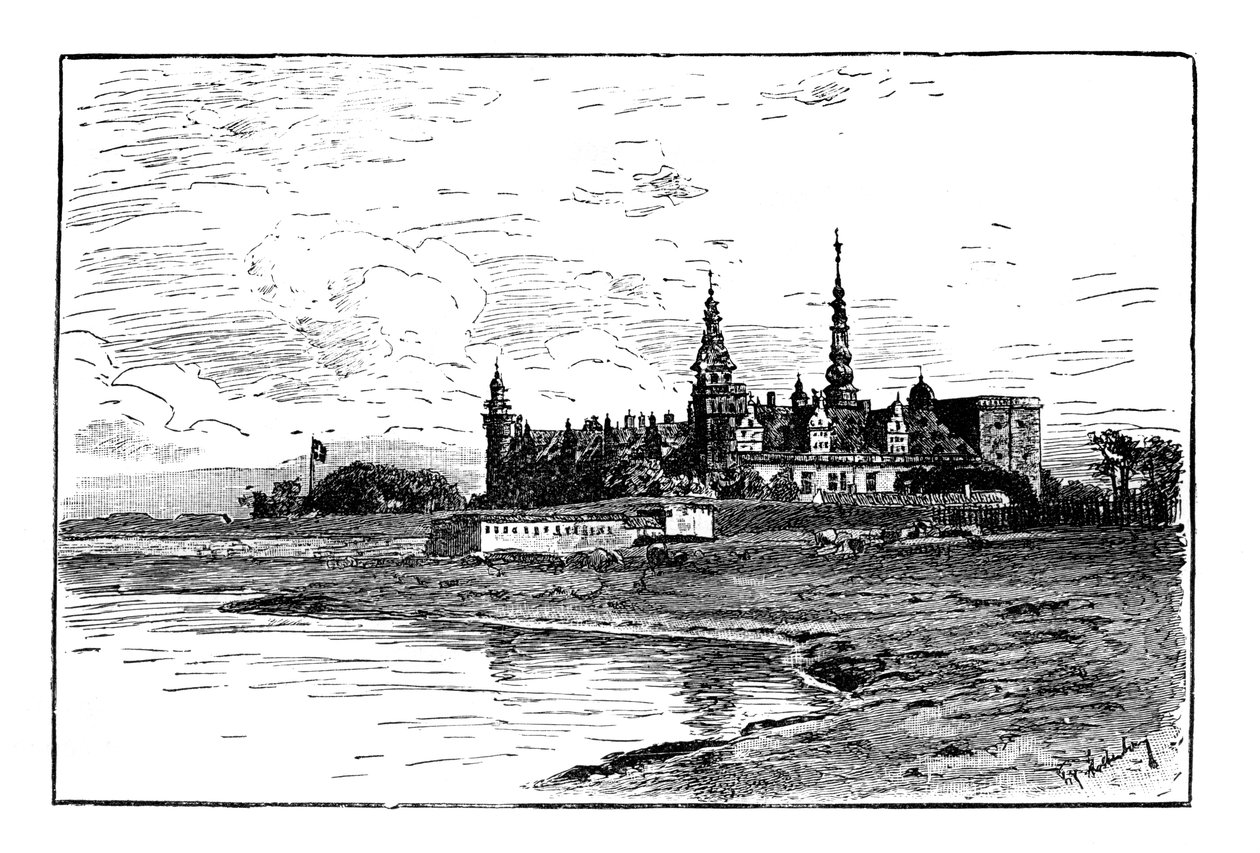 Zamek Kronborg, Elsinore, Dania autorstwa Unbekannt
