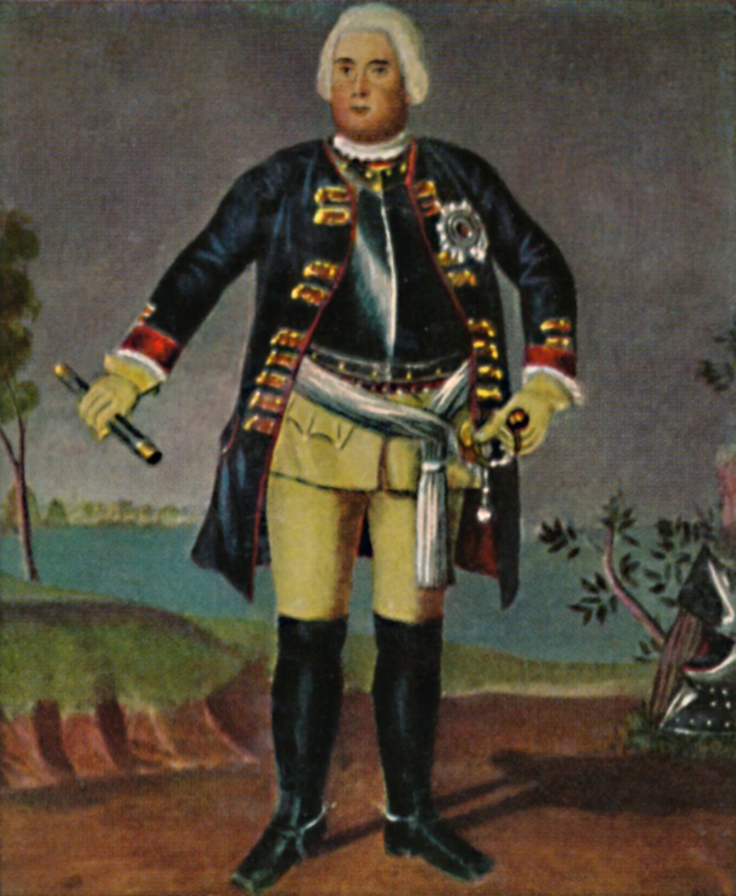 Król Fryderyk Wilhelm I. v. Prusy 1688-1740. - Grawer po obrazie Weidemanna, 1934. autorstwa Unbekannt