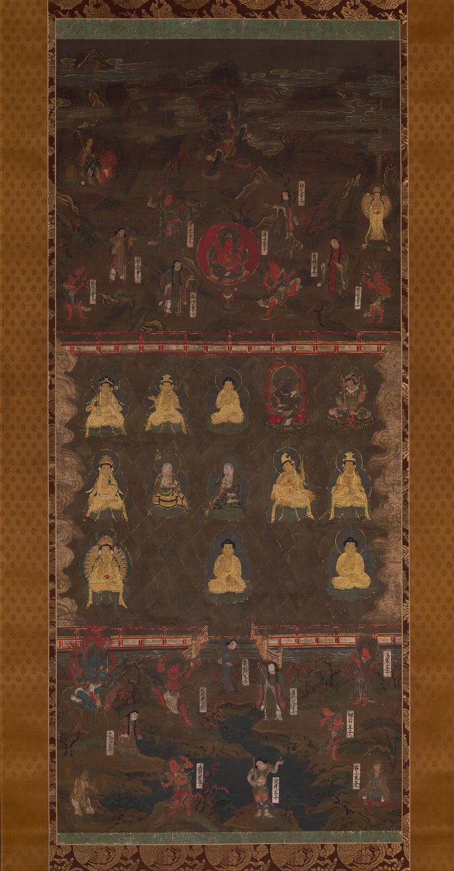 Mandala sanktuarium Kumano, początek XIV wieku. autorstwa Unbekannt