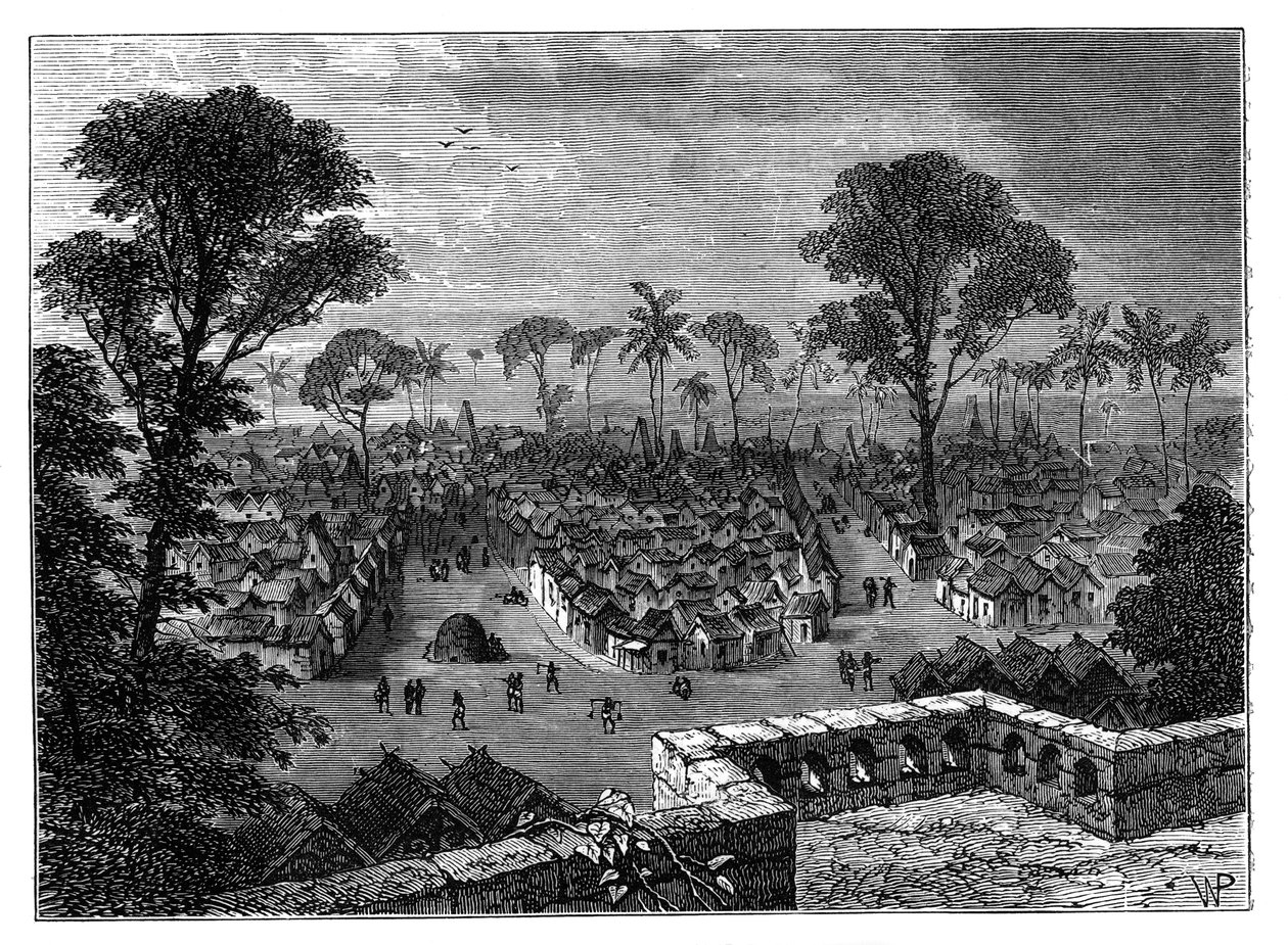 Kumasi, Ashanti, Złote Wybrzeże, Afryka Zachodnia, ok. 1890 r. autorstwa Unbekannt
