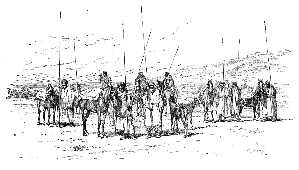 Kawaleria kurdyjska, 1895 autorstwa Unbekannt