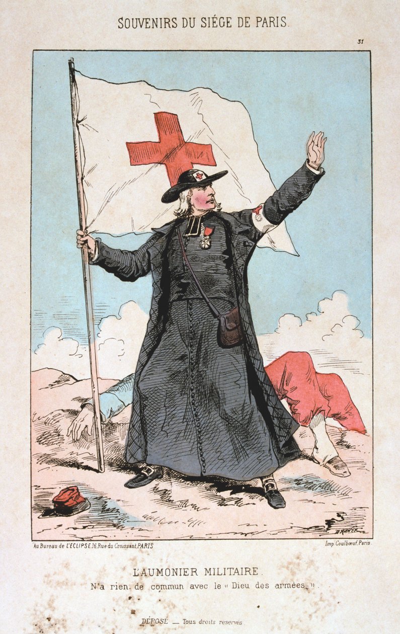 Kapelan wojskowy, oblężenie Paryża, 1870-1871 autorstwa Unbekannt