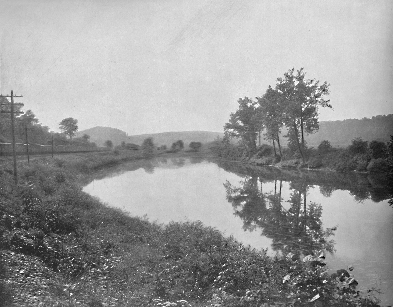 La Colle patrząc na zachód, Pennsylvania Railroad, c1897. autorstwa Unbekannt