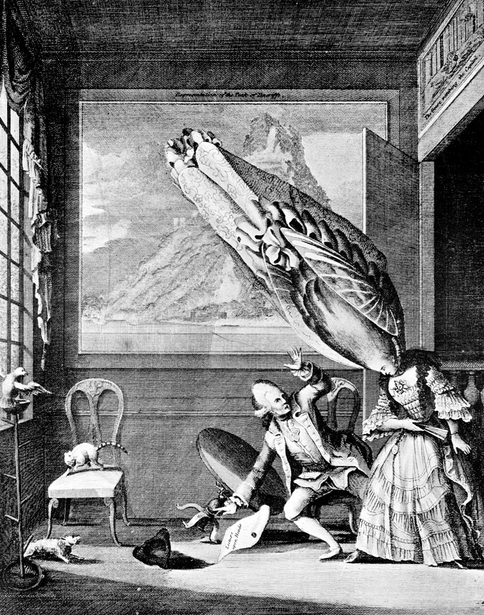 La Francoise a Londres: francuska dama w Londynie lub nakrycie głowy roku 1771 autorstwa Unbekannt
