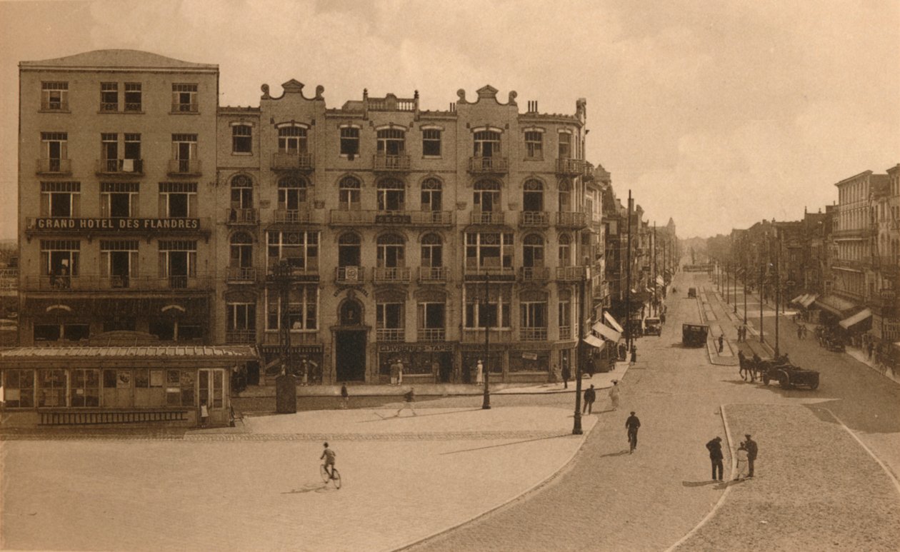 La Place Publique et laAvenue Lippens, Rynek i Avenue Lippens, ok. 1900. autorstwa Unbekannt
