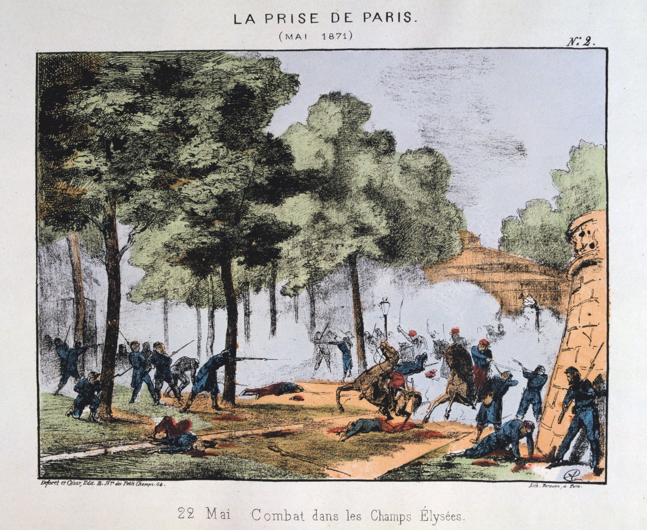 Zdobycie Paryża, 22 maja 1871 autorstwa Unbekannt