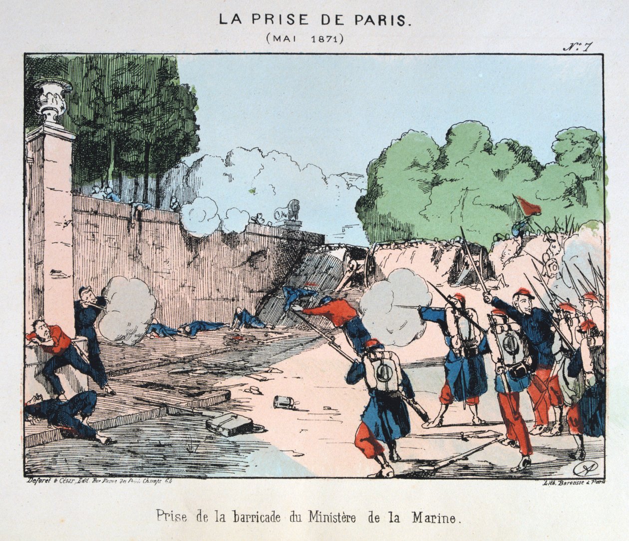 Zdobycie Paryża, maj 1871 autorstwa Unbekannt