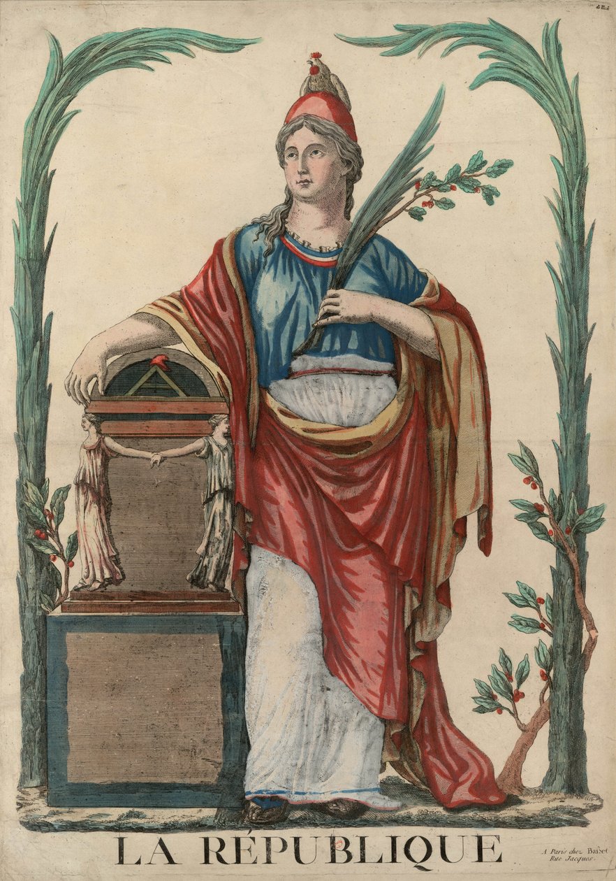 La République Figura alegoryczna Republiki Francuskiej, 1793. autorstwa Unbekannt