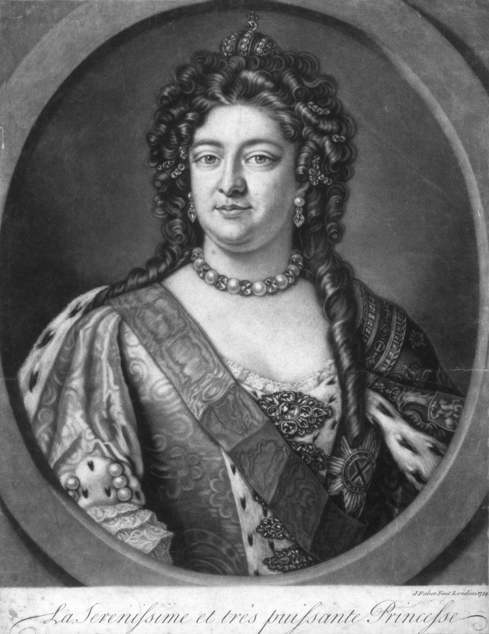 Serenissima i bardzo potężna księżniczka, 1734 autorstwa Unbekannt