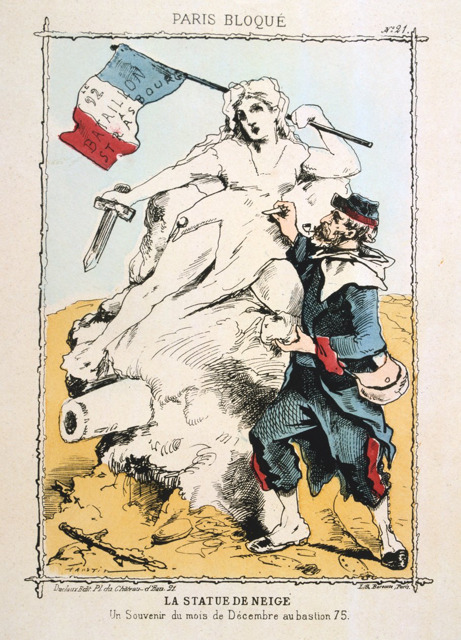 Posąg śniegu, 1870-1871 autorstwa Unbekannt