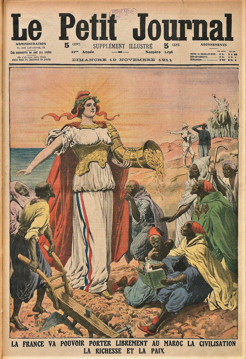 Misja cywilizacyjna. Le Petit Journal, 19 listopada 1911, 1911. autorstwa Unbekannt