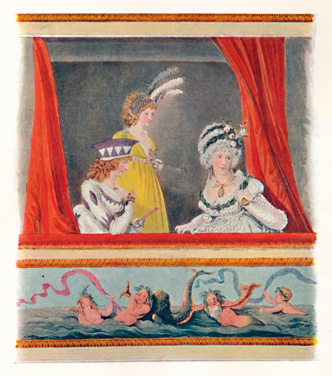 Panie w sukniach wieczorowych, 1796, 1904 autorstwa Unbekannt