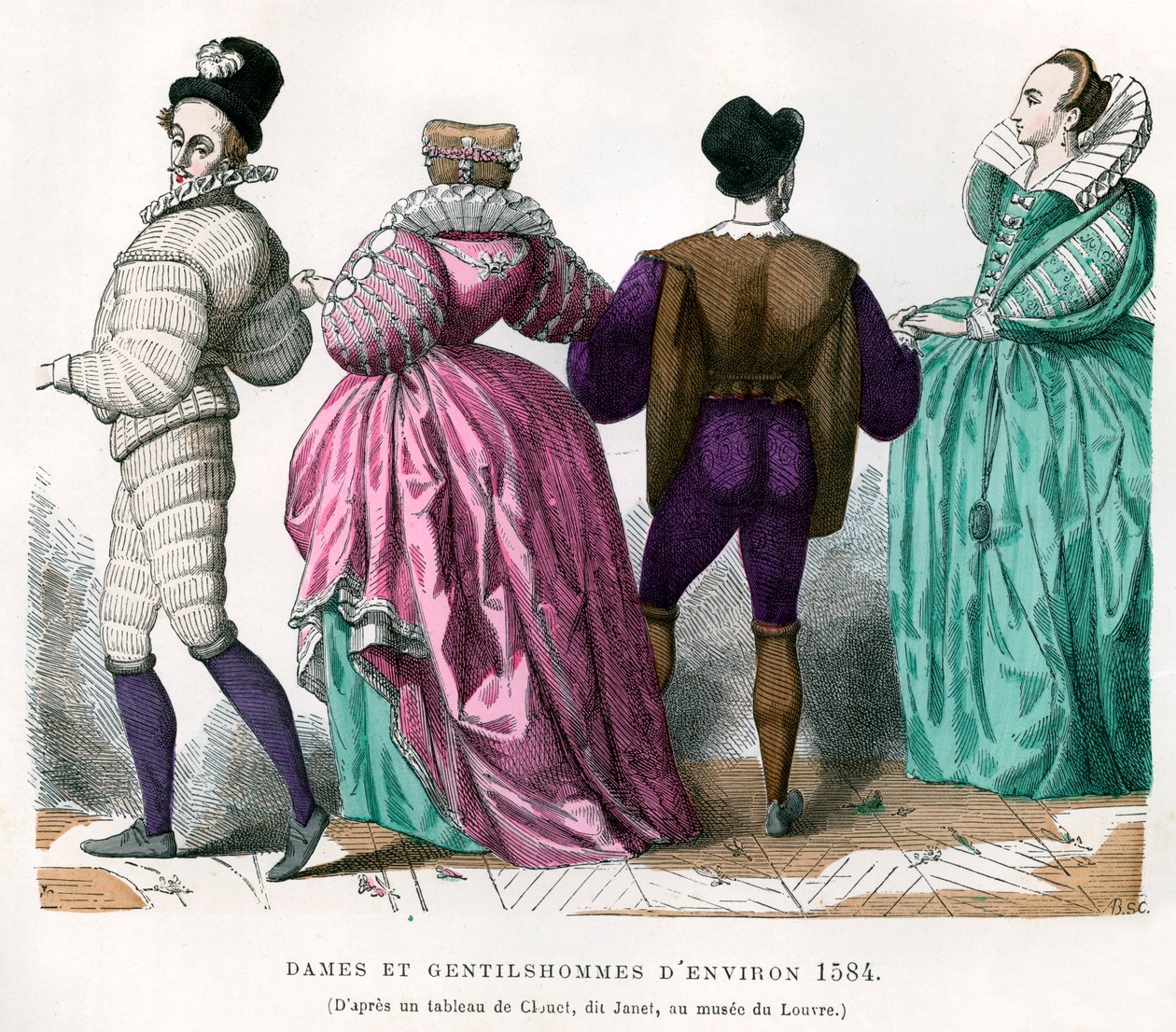 Panie i Panowie z ok. 1584, 1882-1884 autorstwa Unbekannt