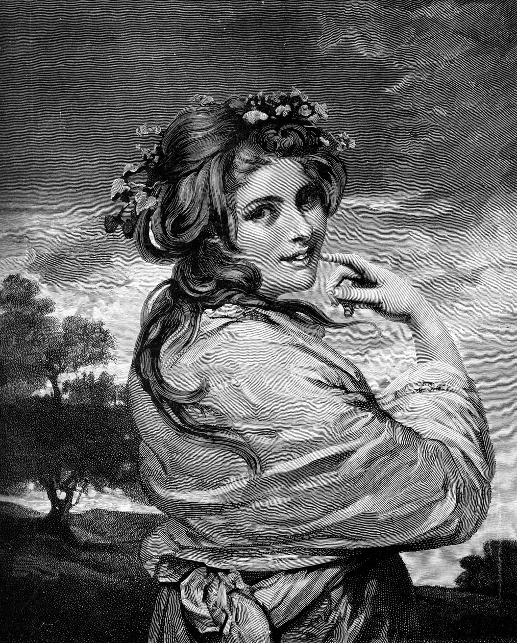 Lady Hamilton jako natura, c1783-1784 1900 autorstwa Unbekannt