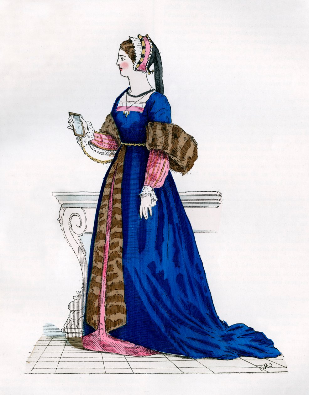 Dama z dworu Franciszka I, XVI w. 1882-1884 autorstwa Unbekannt