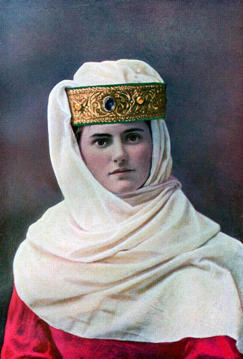 Nakrycie głowy Ladys, c1290, 1910 autorstwa Unbekannt