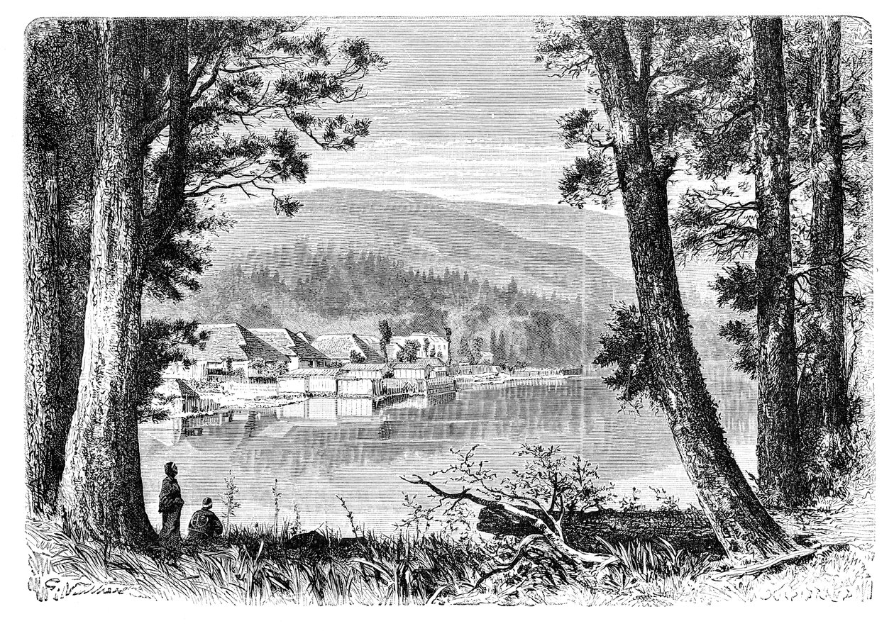 Jezioro Hakone, c1890 autorstwa Unbekannt