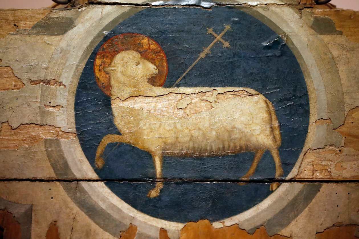 Baranek Boży namalowany przez Giotto. 14 wiek. Padwa. Włochy. (zdjęcie) autorstwa Unbekannt
