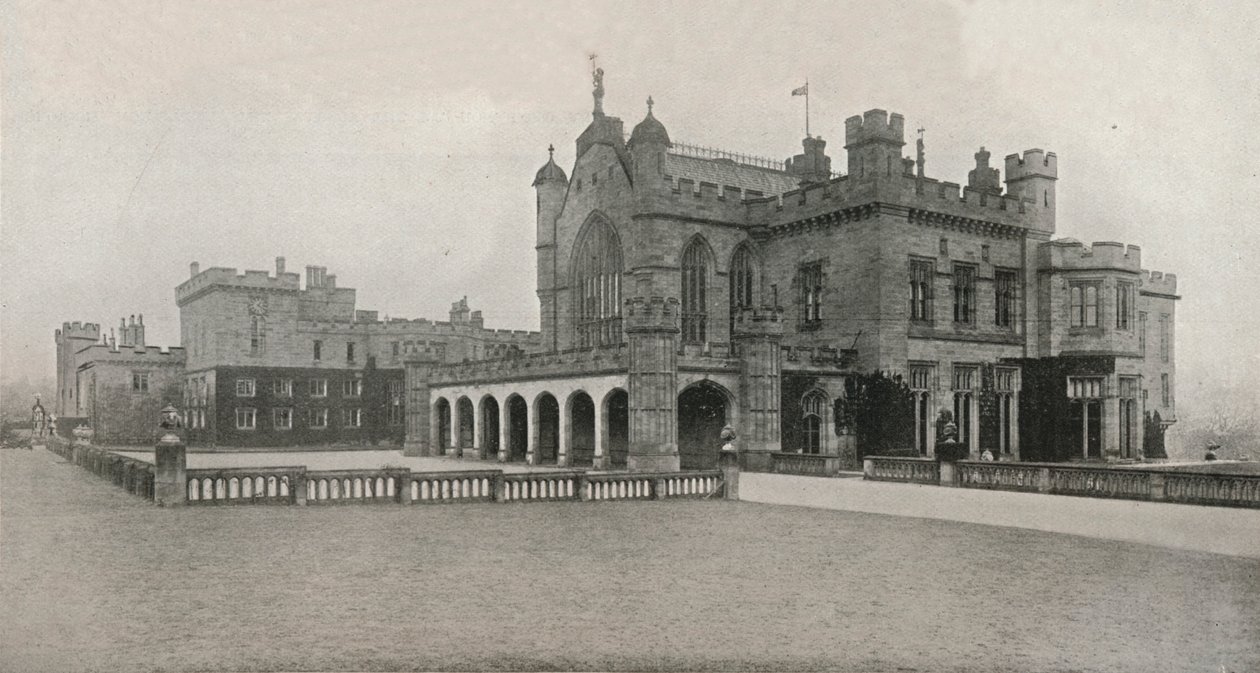 Lambton Castle, Durham, siedziba Rt. Kochanie. Hrabia Durham, c1913 autorstwa Unbekannt